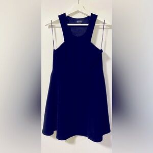 SEDUCTIONS Black Skater/Fit and Flare Moto party dress - Size US L